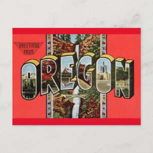 Salutations de la carte postale Oregon