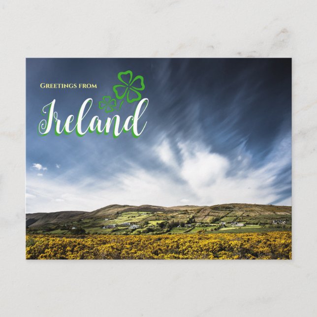 Salutations de la carte postale Pittoresque irland (Devant)