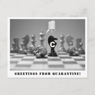 Salutations de la carte postale Quarantaine
