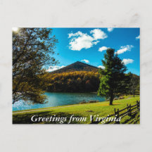 Salutations de la carte postale Virginia