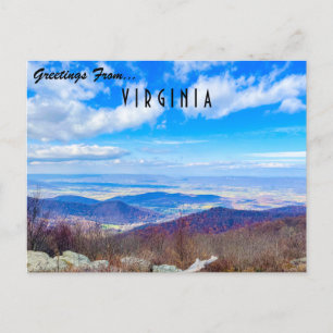 Salutations de la carte postale Virginia