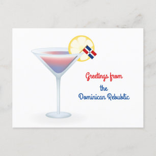 Salutations de la carte République Dominicaine