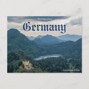 Salutations de l'Allemagne Hohenschwangau Carte Po