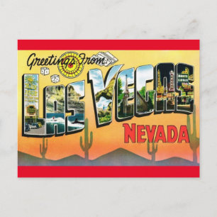 Salutations de Las Vegas Nevada Carte postale tour