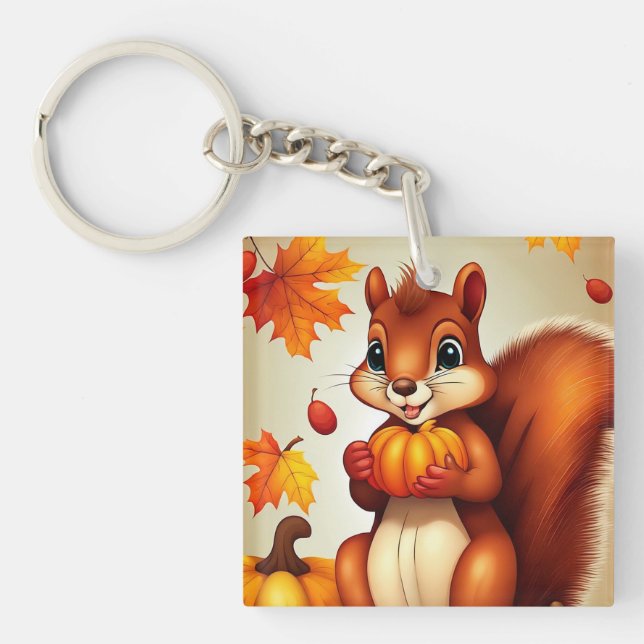 Salutations de M. Squirrel Porte-clés (Devant)