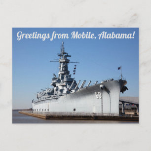 Salutations De Mobile, Alabama, Carte Postale BB-6
