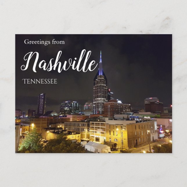 Salutations de Nashville Tennessee Carte postale   (Devant)