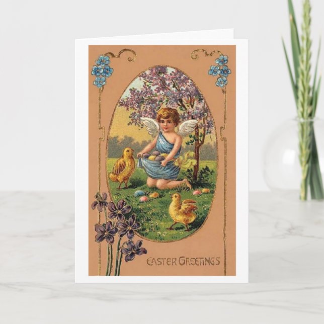 Salutations de Pâques ! Carte de voeux de Pâques v (Devant)