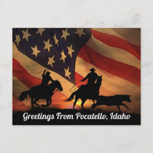 Salutations De Pocatello, Carte Postale Idaho