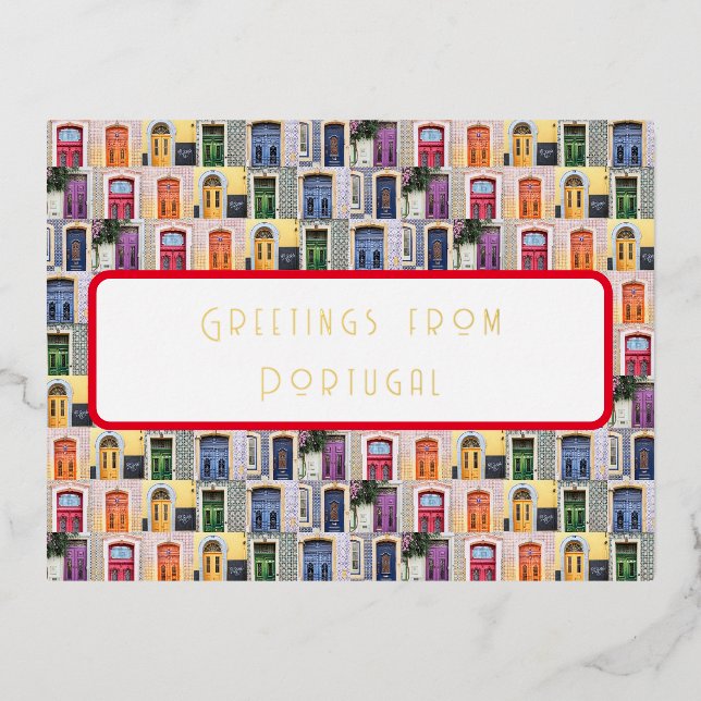 Salutations de Portugal Carte postale (Recto)