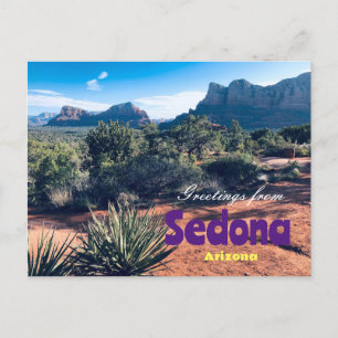 Salutations de Sedona Arizona Carte postale panora