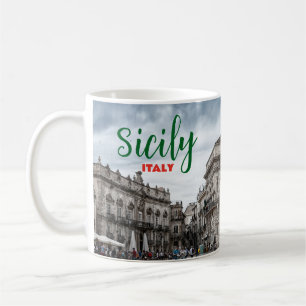 Salutations de Sicile Italie Tasse à café Italia