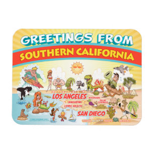 Salutations de Southern California Magnet