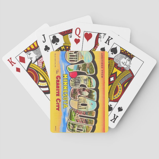 Salutations de St Cloud, MI Cartes à jouer (dos)