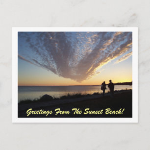 Salutations De Sunset Beach ! Carte postale
