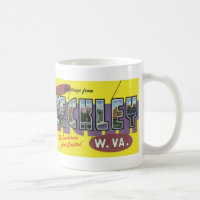 Salutations de tasse vintage de carte postale de