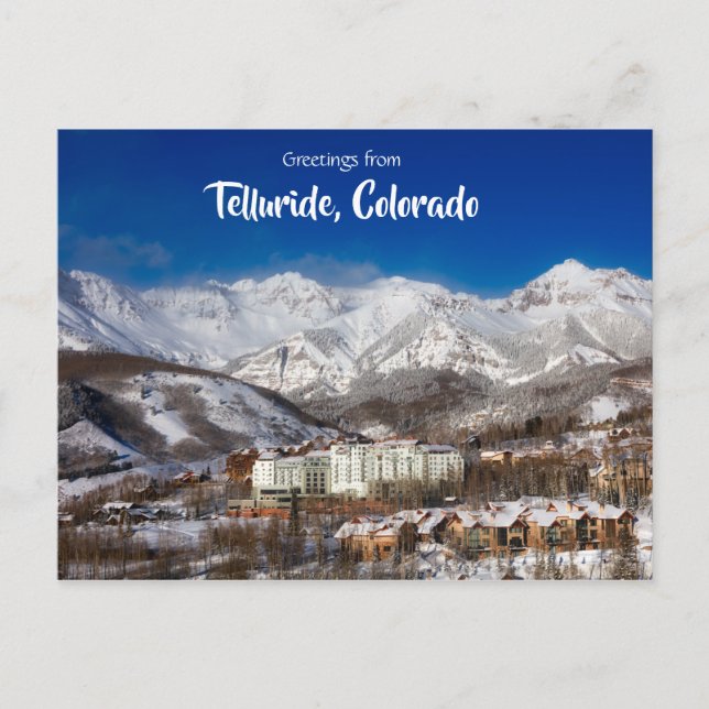 Salutations de Telluride Colorado Carte Postale Pi (Devant)