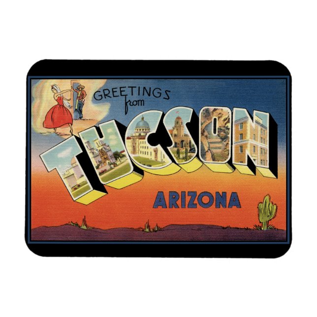 Salutations de Tucson Arizona Magnet (Horizontal)