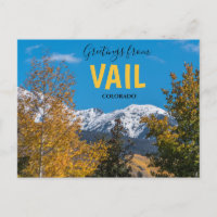 Salutations de Vail Colorado carte postale