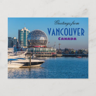Salutations de Vancouver Canada Carte postale