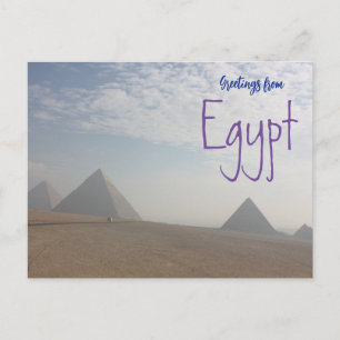 Salutations des pyramides d'Égypte Carte postale d