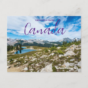 Salutations du Canada Carte postale du parc Giriba