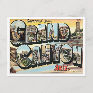 Salutations du Grand Canyon Arizona Carte Postale
