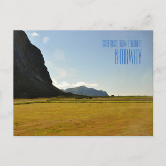 Salutations du magnifique carte photo norvégien