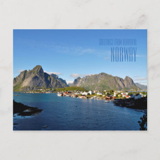 Salutations du magnifique carte photo norvégien