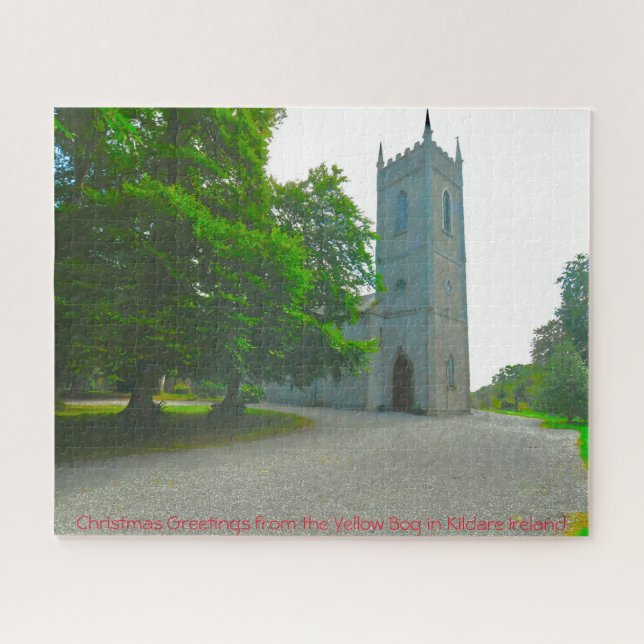 Salutations du Puzzle Jigsaw de la tourbière jaune (Horizontal)