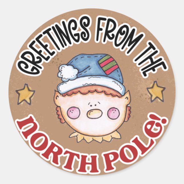 Salutations Du Sticker Du Pôle Nord (Devant)