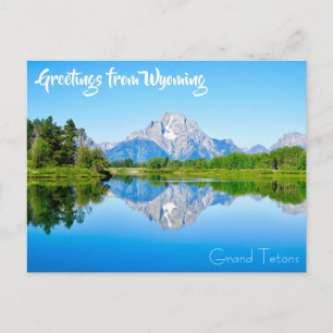 Salutations du Wyoming Grand Tetons Carte postale