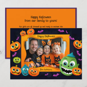 Salutations Halloween avec carte photo personnalis