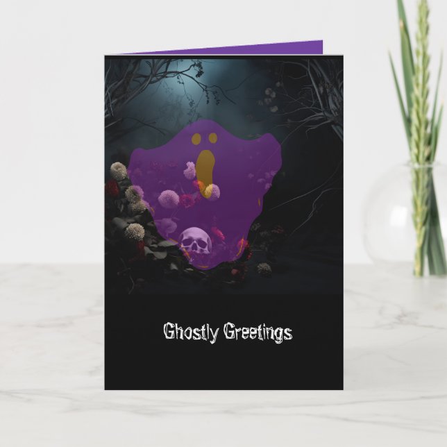 "Salutations salutaires !" Carte de vœux pliées (Devant)