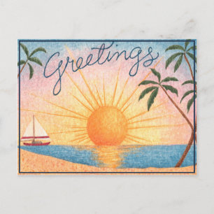 Salutations tropicales - Carte postale