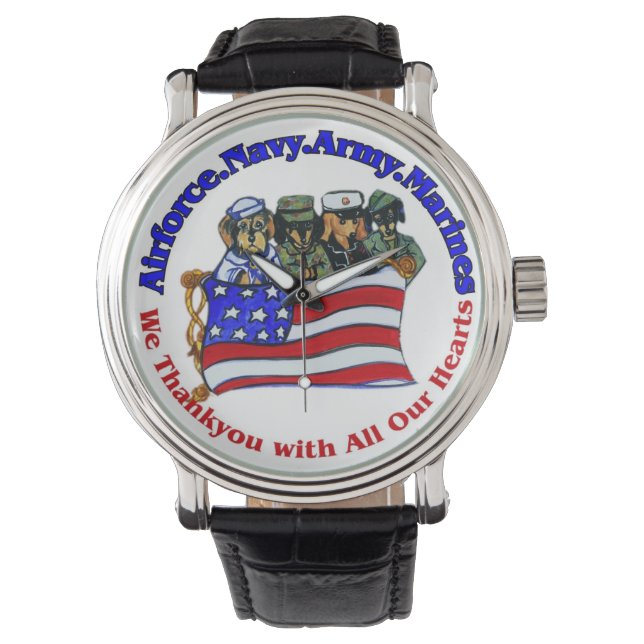Salute zu Truppen Armbanduhr (Vorderseite)
