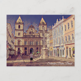 Salvador, Bahia, Brasil, Igreja São Francisco Art Postkarte