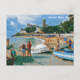 Salvador, Bahia, Brasil Porto da Barra Art Postkarte