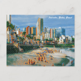 Salvador, Bahia, Brasil Praia do Farol da Barra Postkarte