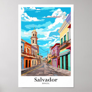 Salvador Brasilien Kunstmuseum Poster