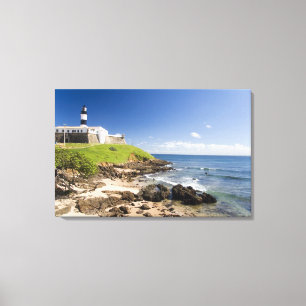 Salvador, Brasilien. Porto da Barra und die Leinwanddruck