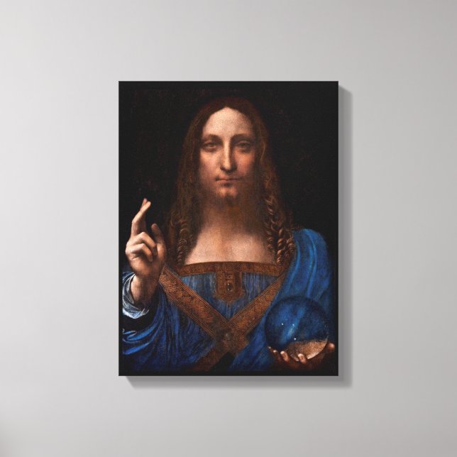 salvador mundi by leonardo da vinci leinwanddruck (Vorderseite)