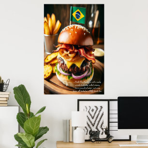 Salvador Samba Burger Sensation 24 x 36 Poster