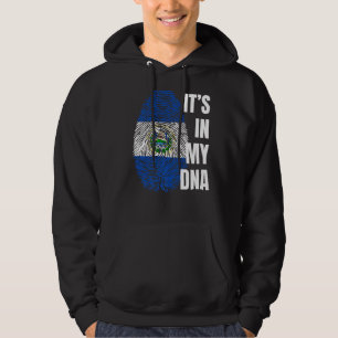 Salvadorianische Flagge Dna Fingerprint El Salvado Hoodie