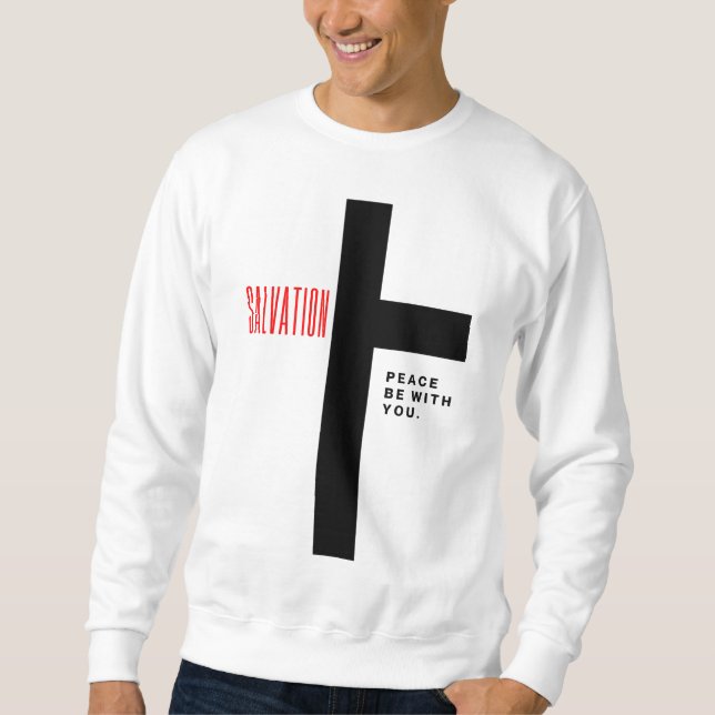 Salvation white Sweatshirt (Vorderseite)