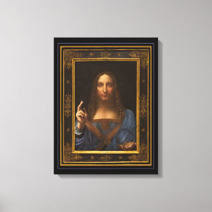 Salvator Mundi 1500 Leonardo da Vinci Canvas Print Leinwanddruck