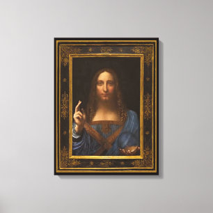 Salvator Mundi 1500 Leonardo da Vinci Canvas Print Leinwanddruck