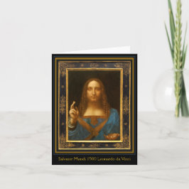Salvator Mundi 1500 Leonardo da Vinci Karte