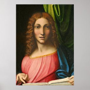 Salvator Mundi, C. 1515 (Öl auf Platte) Poster