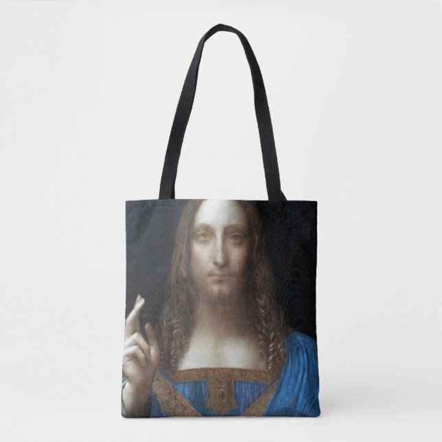 Salvator Mundi, Jesus Christus, Leonardo da Vinci Tasche (Vorderseite)